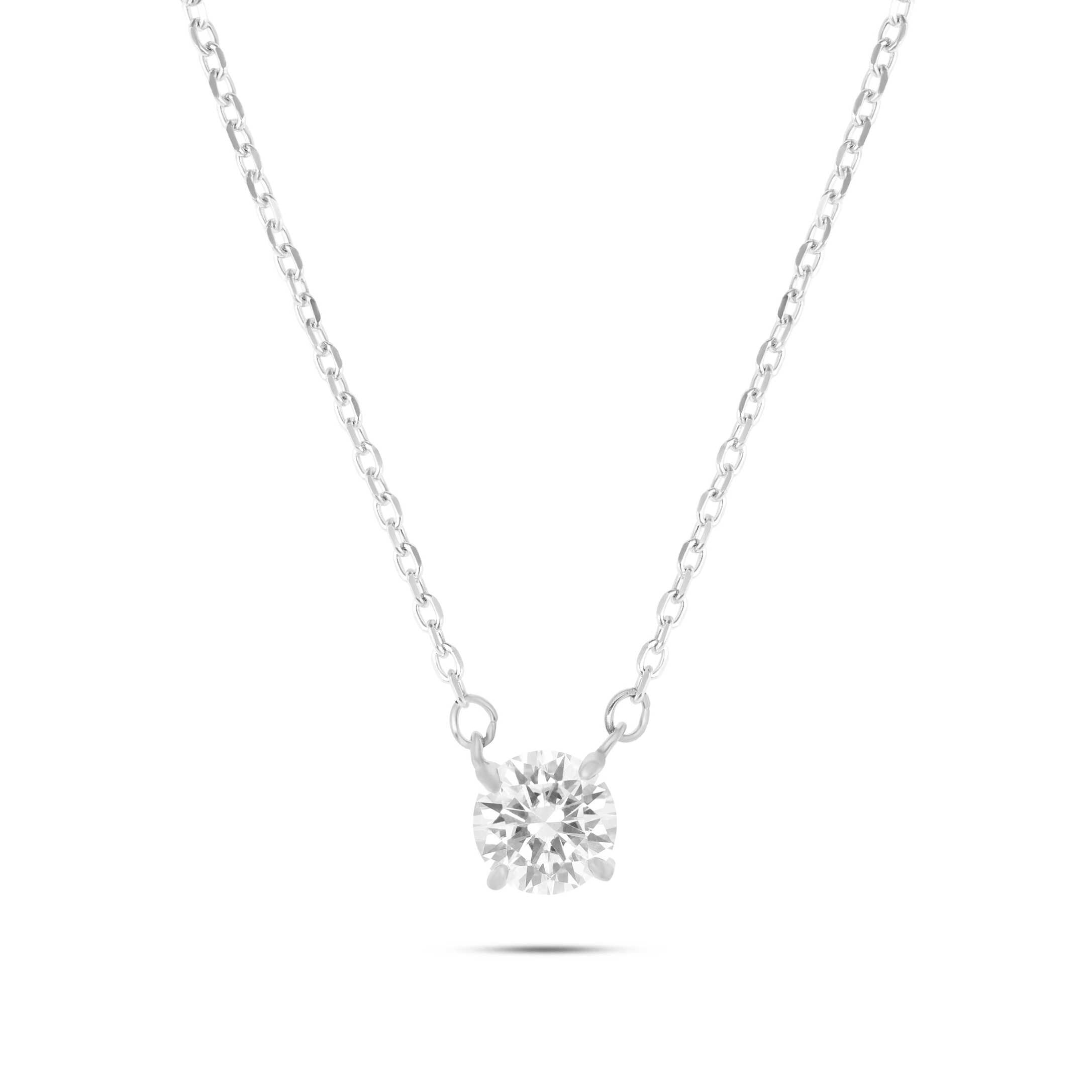 שרשרת מוסונייט 1 קראט כסף 925 יוקרתית | דגם MP101AB